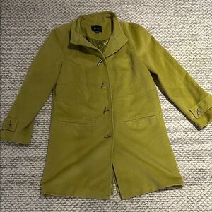 Tribal Moss Green Trench Coat